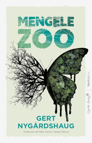 Portada de Mengele Zoo de Gert Nygårdshaug, traducción de Sergio Daroca Fernández y Pablo Osorio, Nørdica libros